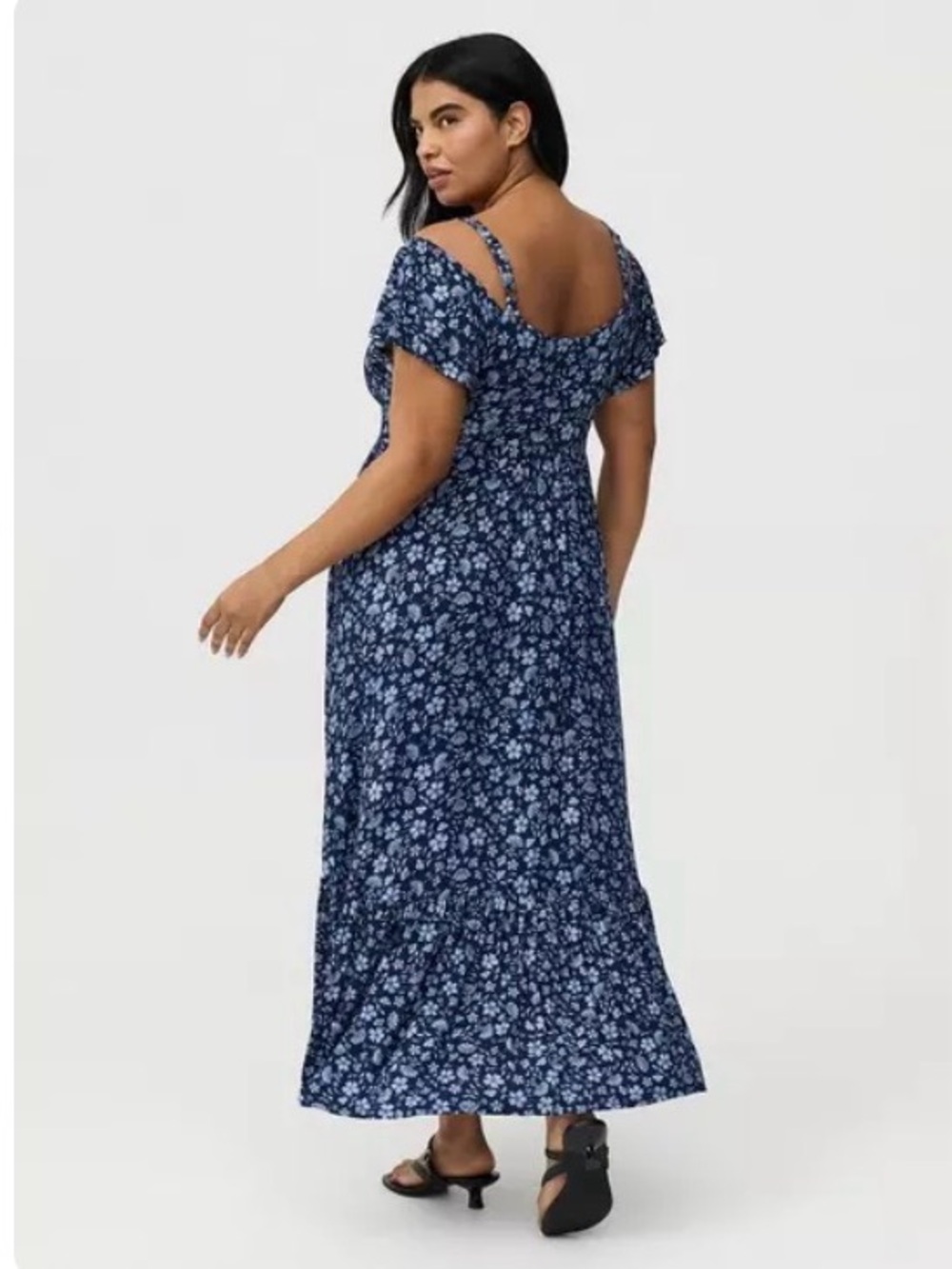 NWT Torrid Cold Shoulder Tiered Maxi Dress